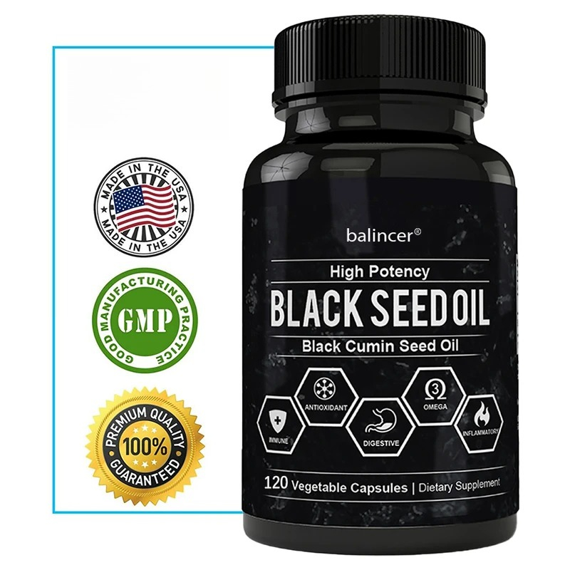 Health Wellness Vitamins - Black Cumin Seed Oil - Supports