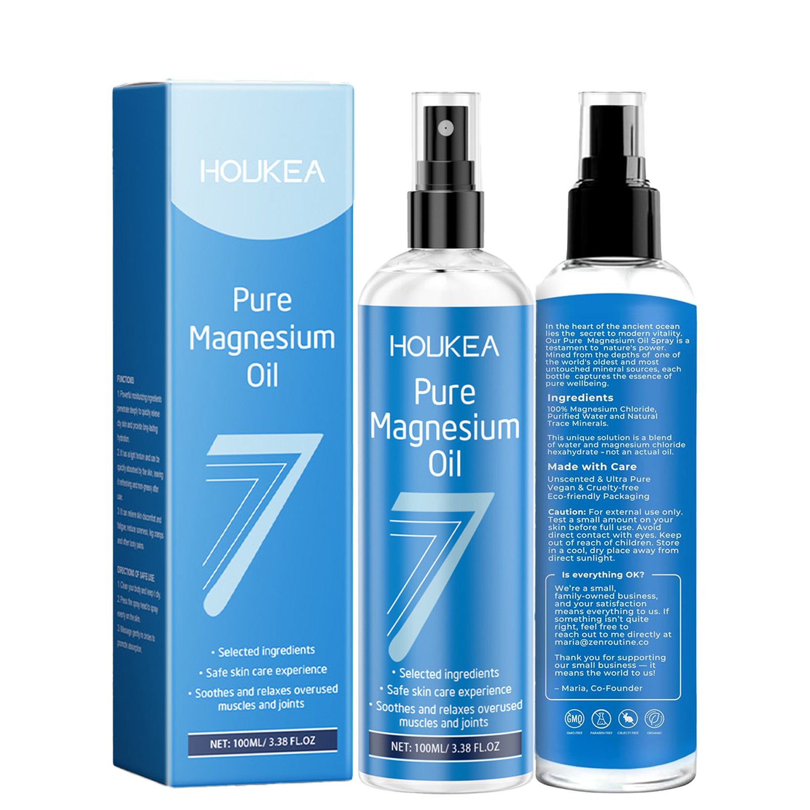 Bath Salts Magnesium - Pure Magnesium Oil Spray Grade Magnesium