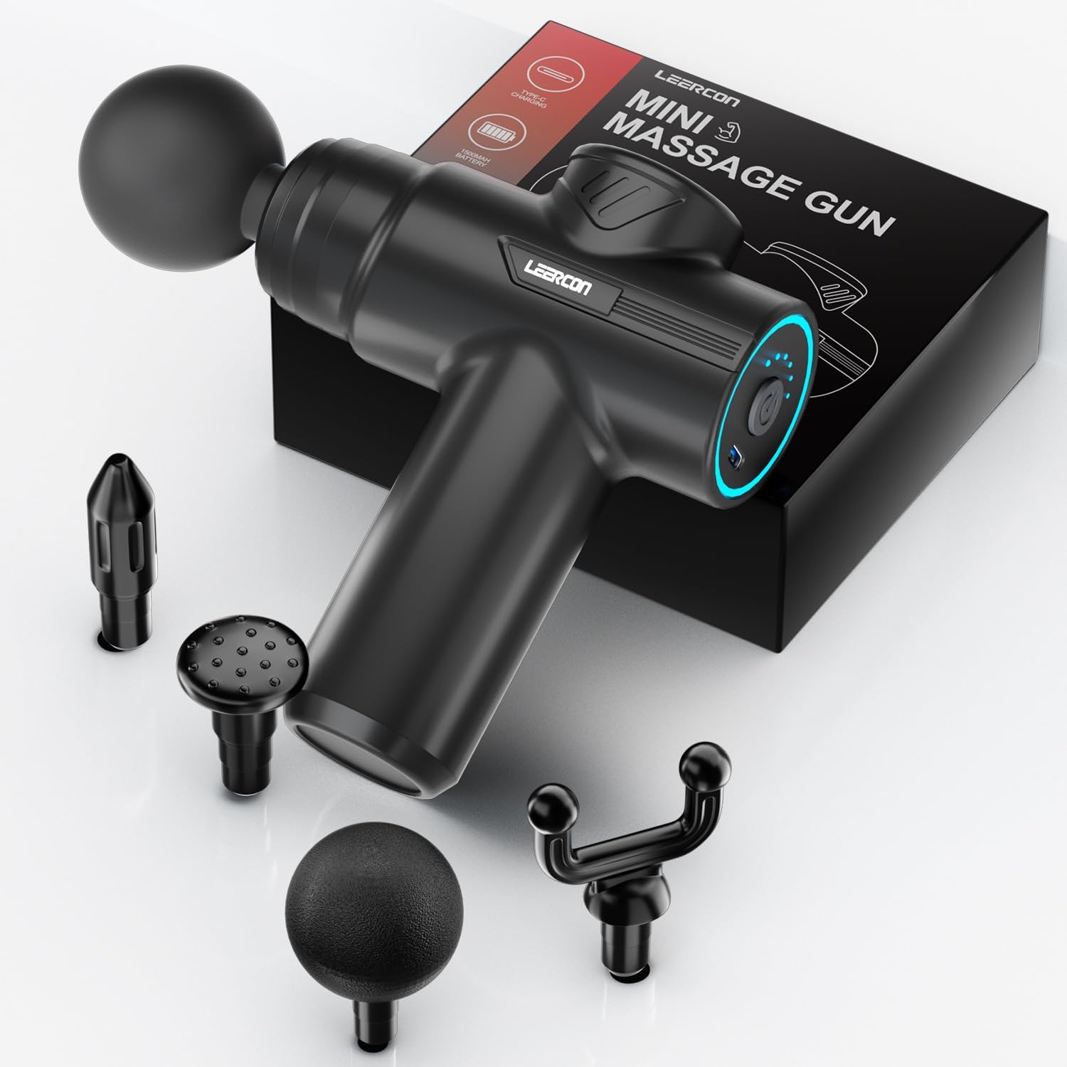 Health Wellness Massage - LEERCON Mini Massage Gun, 6 Speeds