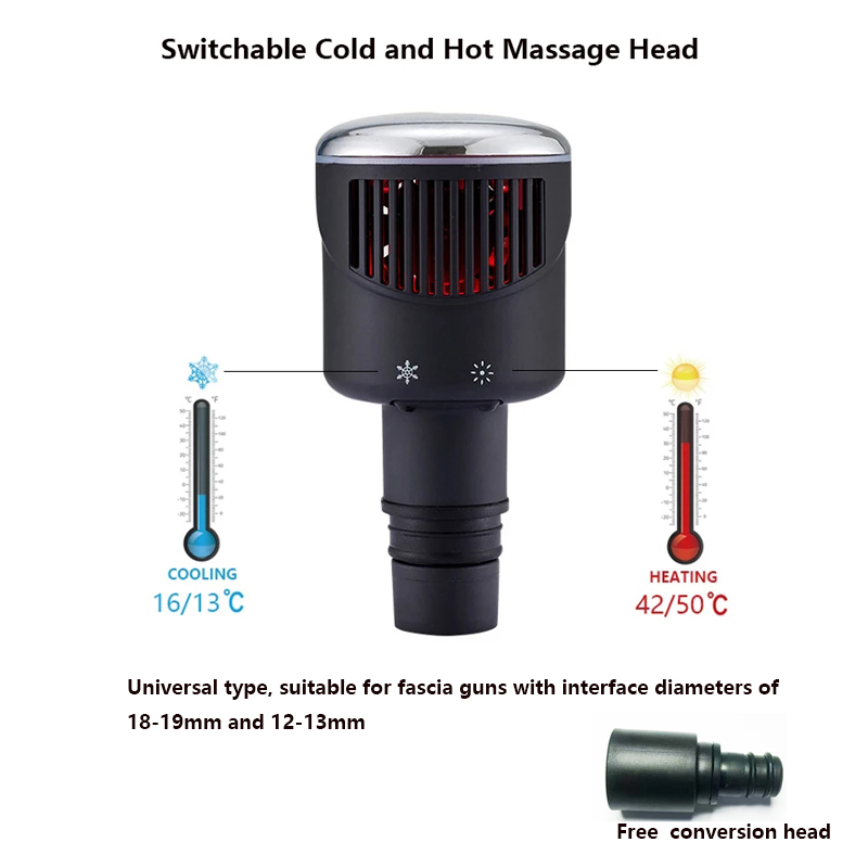 Health Wellness Massage - New Heat-Cold Fascia Gun Massage Head