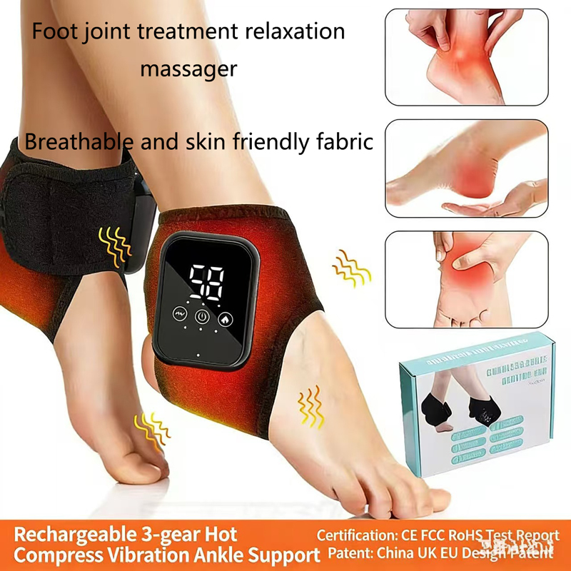 Heated Foot Massager Electric  - Ankle Brace Support review and price