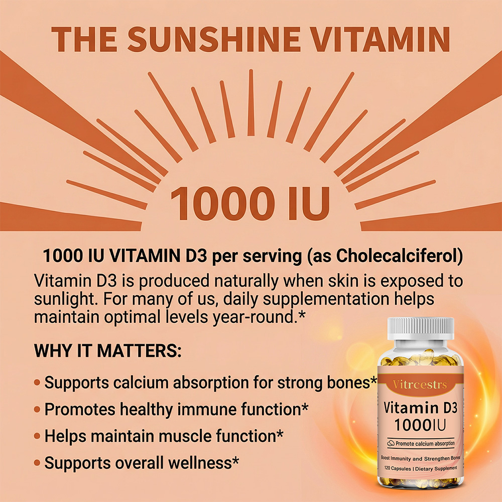 Vitamin D3 1000 IU Capsules, S - Health Wellness Vitamins review and price