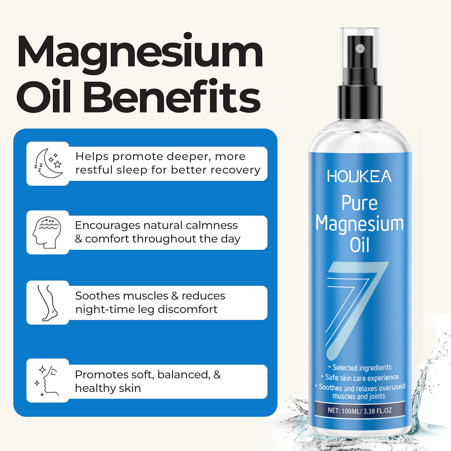 Pure Magnesium Oil Spray Grade - Bath Salts Magnesium review and price