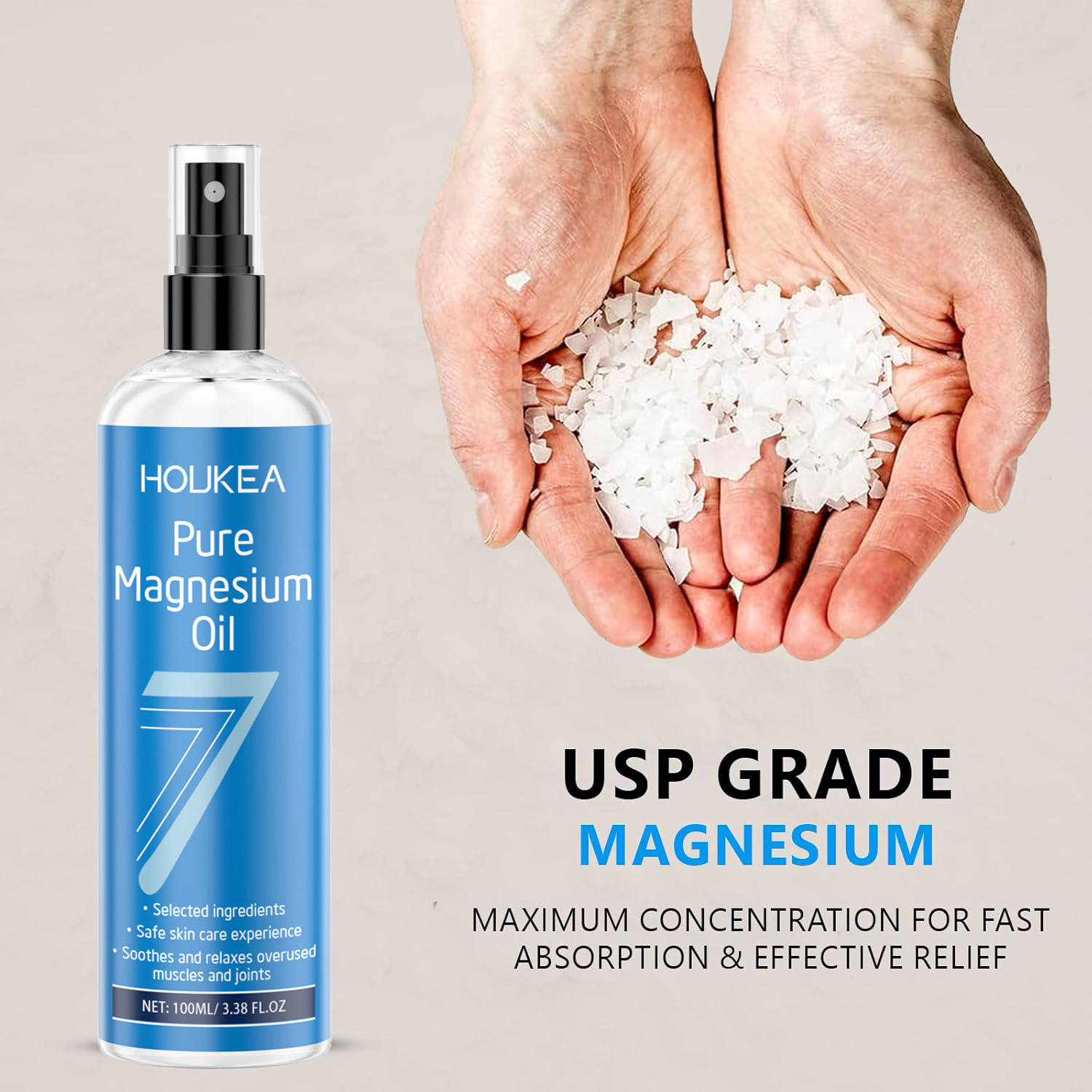 Pure Magnesium Oil Spray Grade - Bath Salts Magnesium review and price