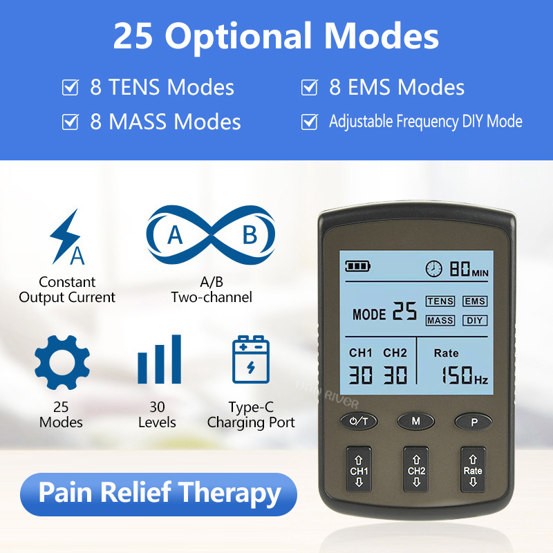 Dual Channel Electronic Pulse  - Tens Pain Relief Unit review and price