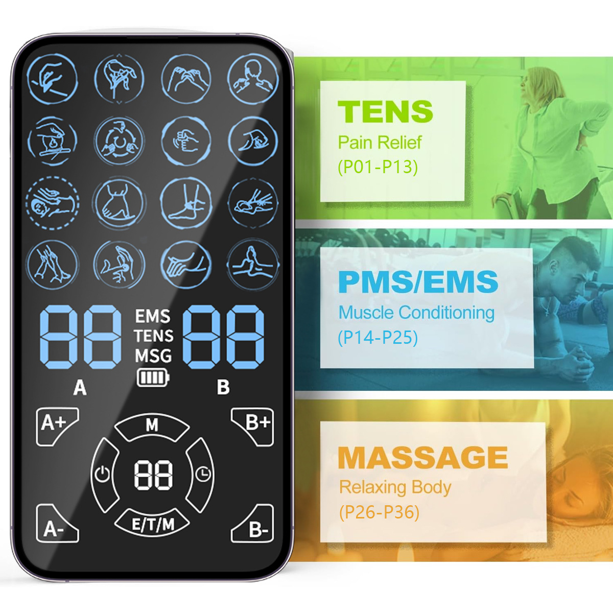 TENS Unit EMS Pain Relief Mass - Tens Pain Relief Unit review and price