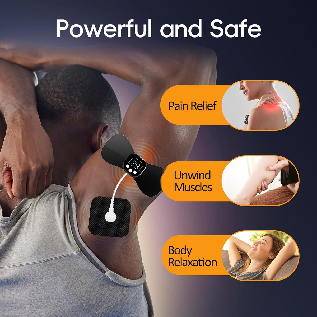 Wireless EMS Muscle Stimulator - Tens Pain Relief Unit review and price