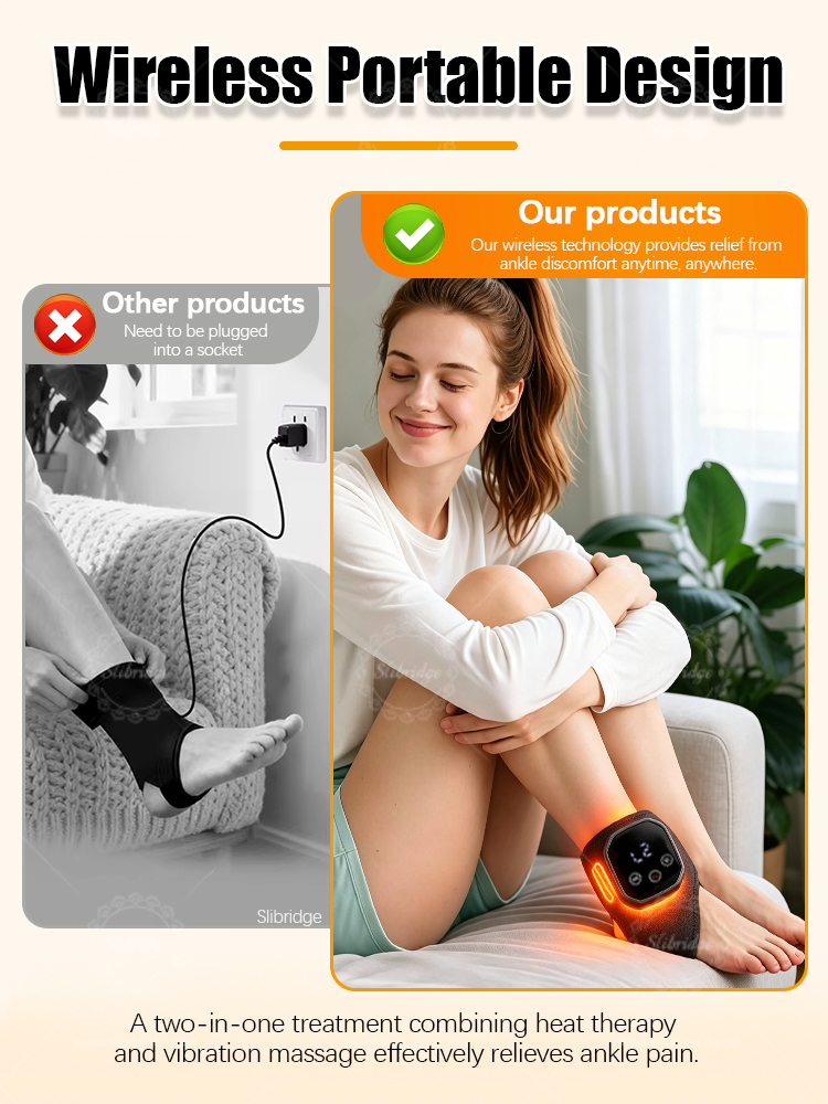 Portable Heated Ankle Massager - Ankle Brace Support review and price