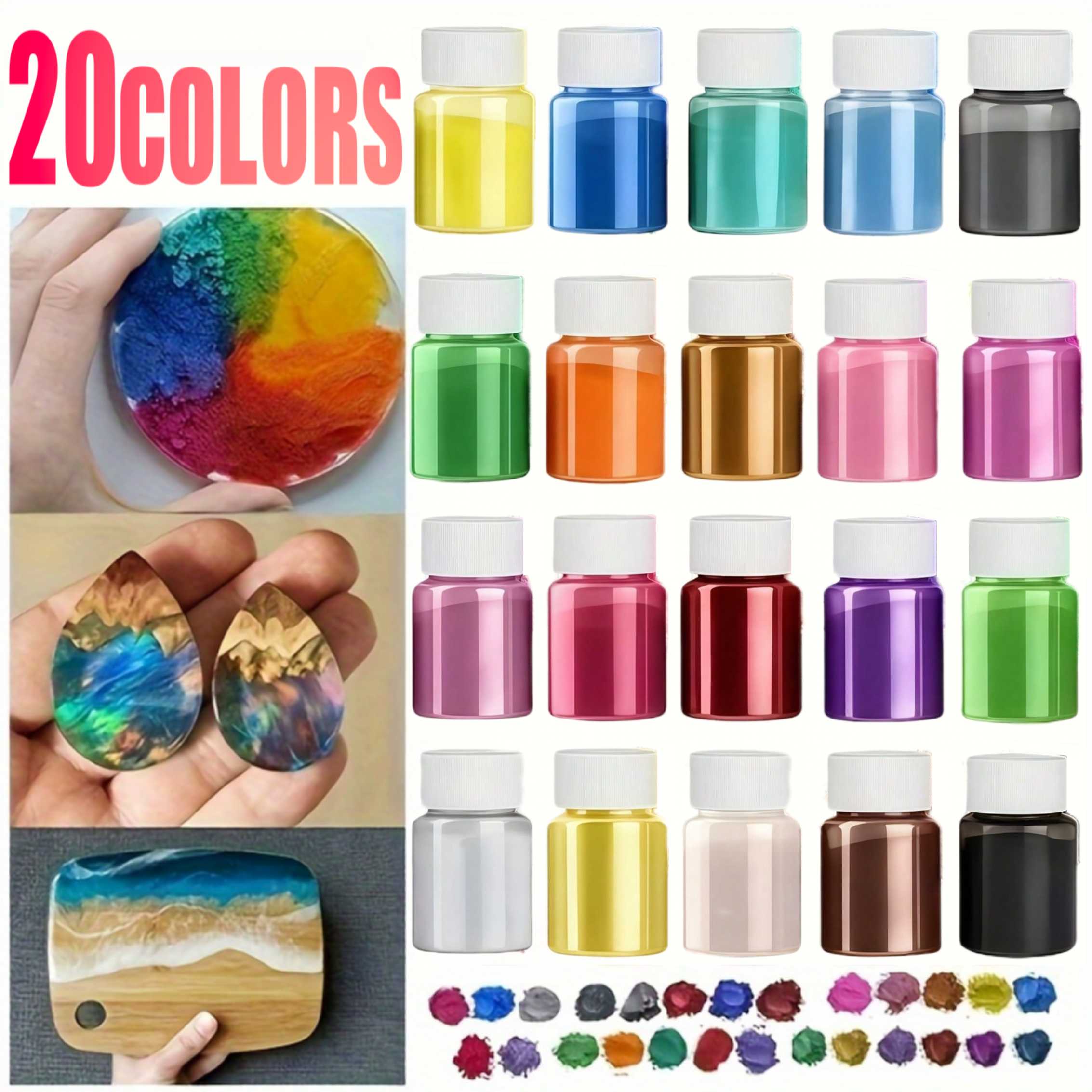 20 Colors 20ml Pack Epoxy Resi - Bath Salts Magnesium review and price